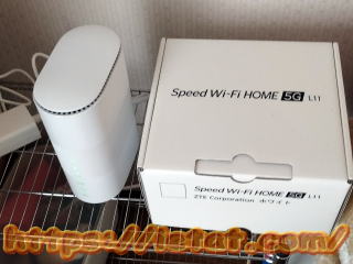 �y�V�A�����~�b�g�Ɏg�p����Speed Wi-Fi HOME 5G L11�@UQ��
